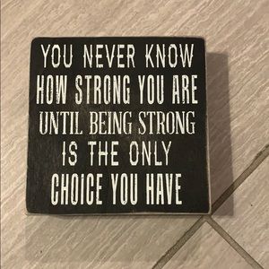 Motivational Wooden Block